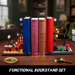 Insoon Detective Bookend LED Illumination creates atmospheric night lighting