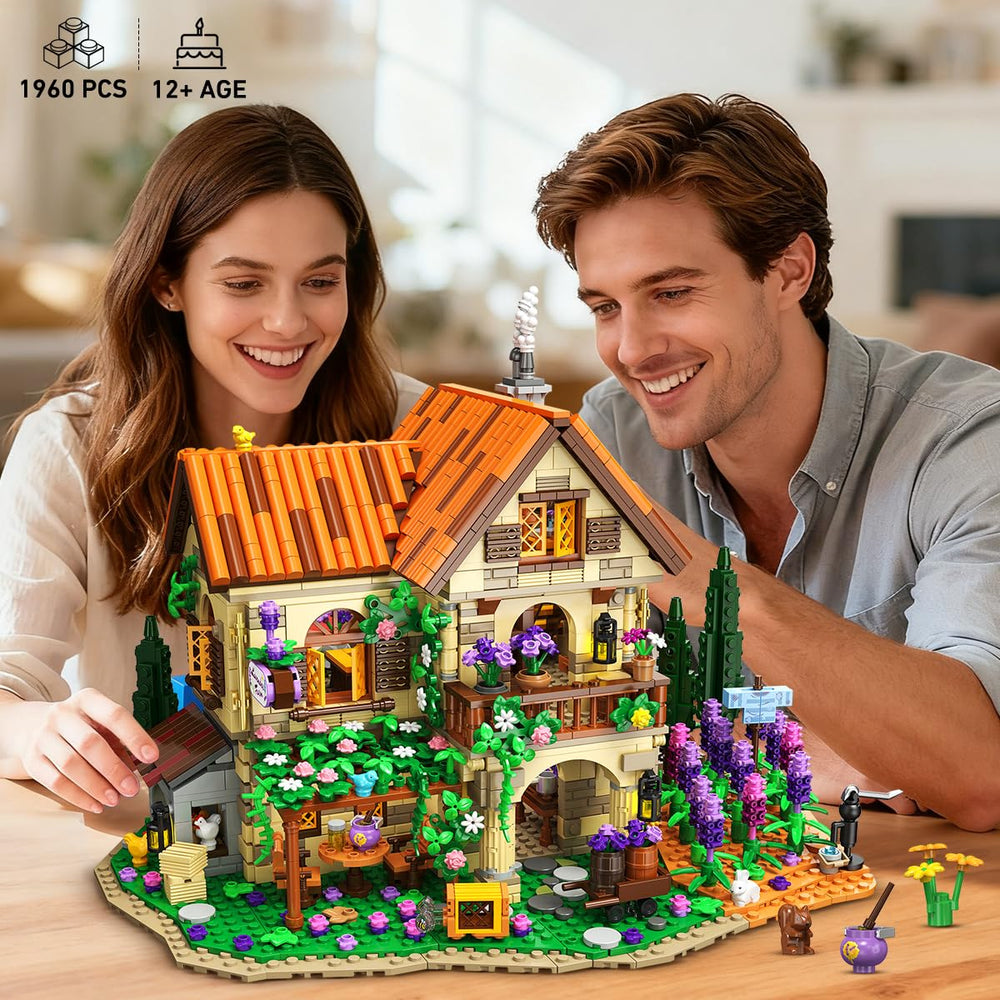 INSOON Lavender Manor House LED glow visible at night.