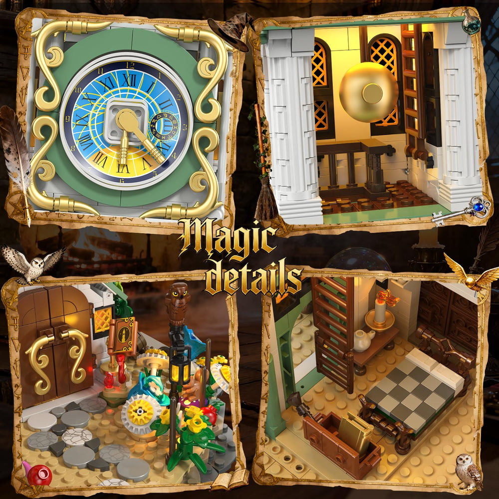 INSOON Magic Clock Tower bat on wall adds moody fantasy accent for game rooms