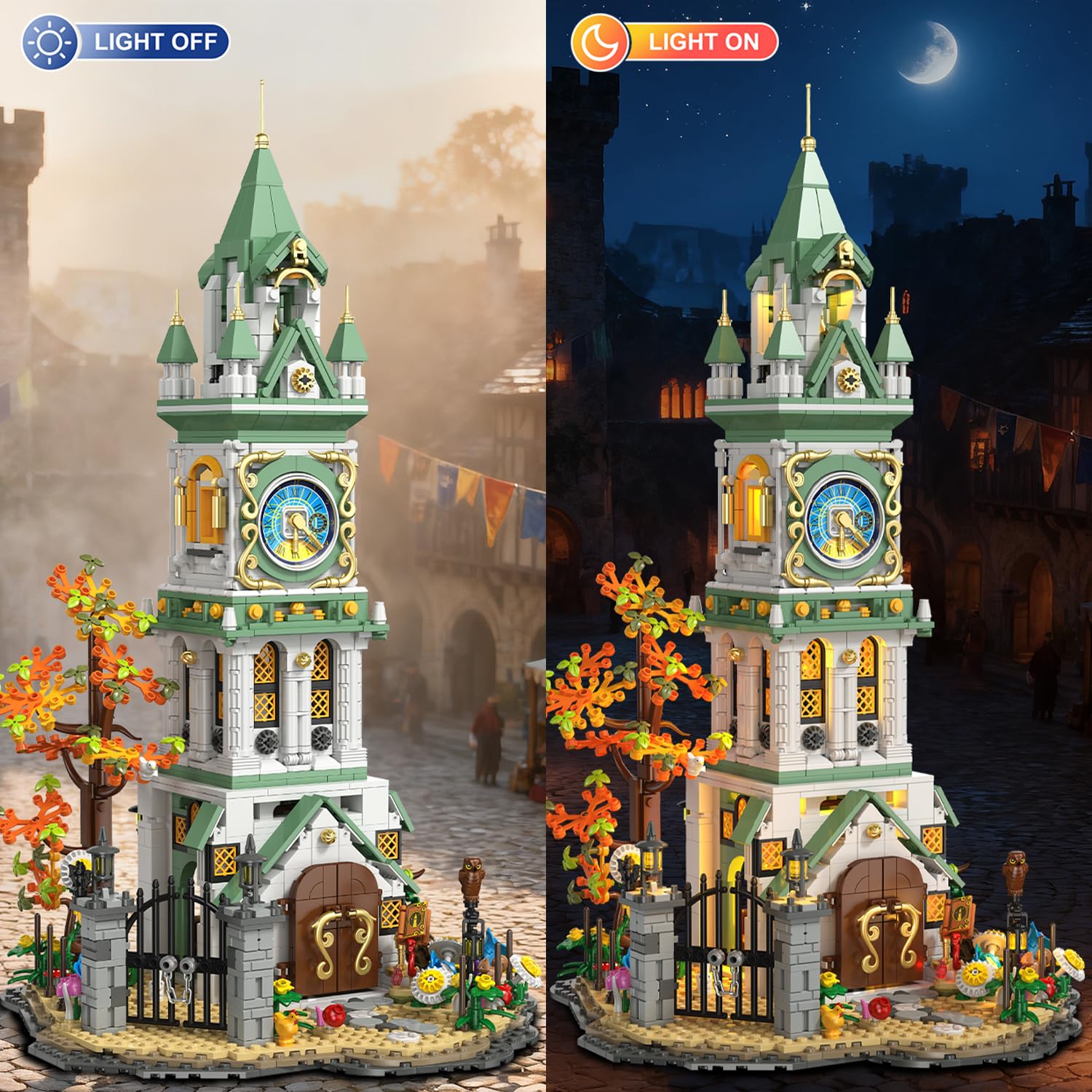 INSOON Magic Clock Tower gear mechanism demonstrates kinetic play and craftsmanship