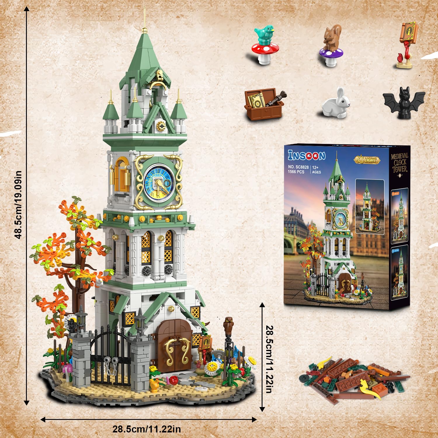 INSOON Magic Clock Tower gift-ready packaging suits collectors and special occasions