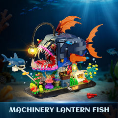 INSOON Mechanical mouth-gear angler model showing gear driven mouth action