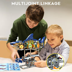 INSOON Base gear system powering head and tail for interactive display