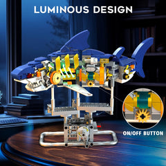INSOON Mechanical Shark mouth open with teeth for lifelike play