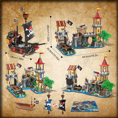 INSOON pirate castle 3-style-modes lets you switch looks without dismantling.