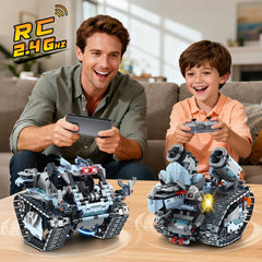 INSOON RC tank car lights-on moment for action-packed play