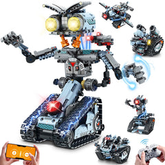 INSOON robot-building toy five-in-one models with LED lighting for dynamic play
