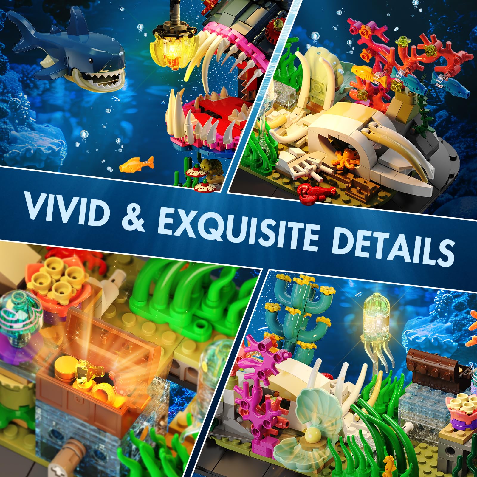 INSOON Shark approaching scene depicts dynamic interaction for engaging display