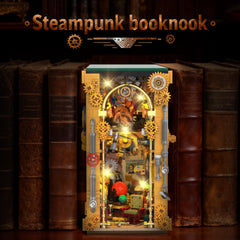 INSOON Stempunk Book Nook miniature workbench and tools scene