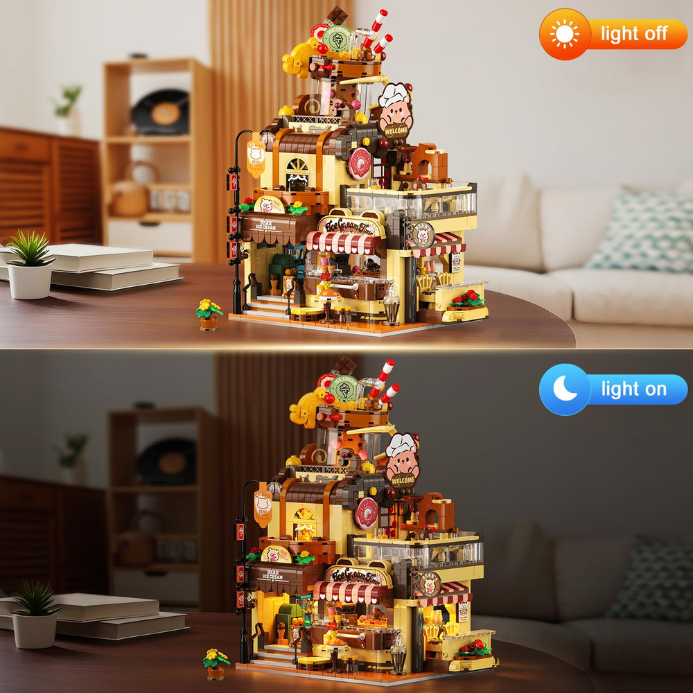 INSOON Sundae cup with lights highlights the dessert counter detail.