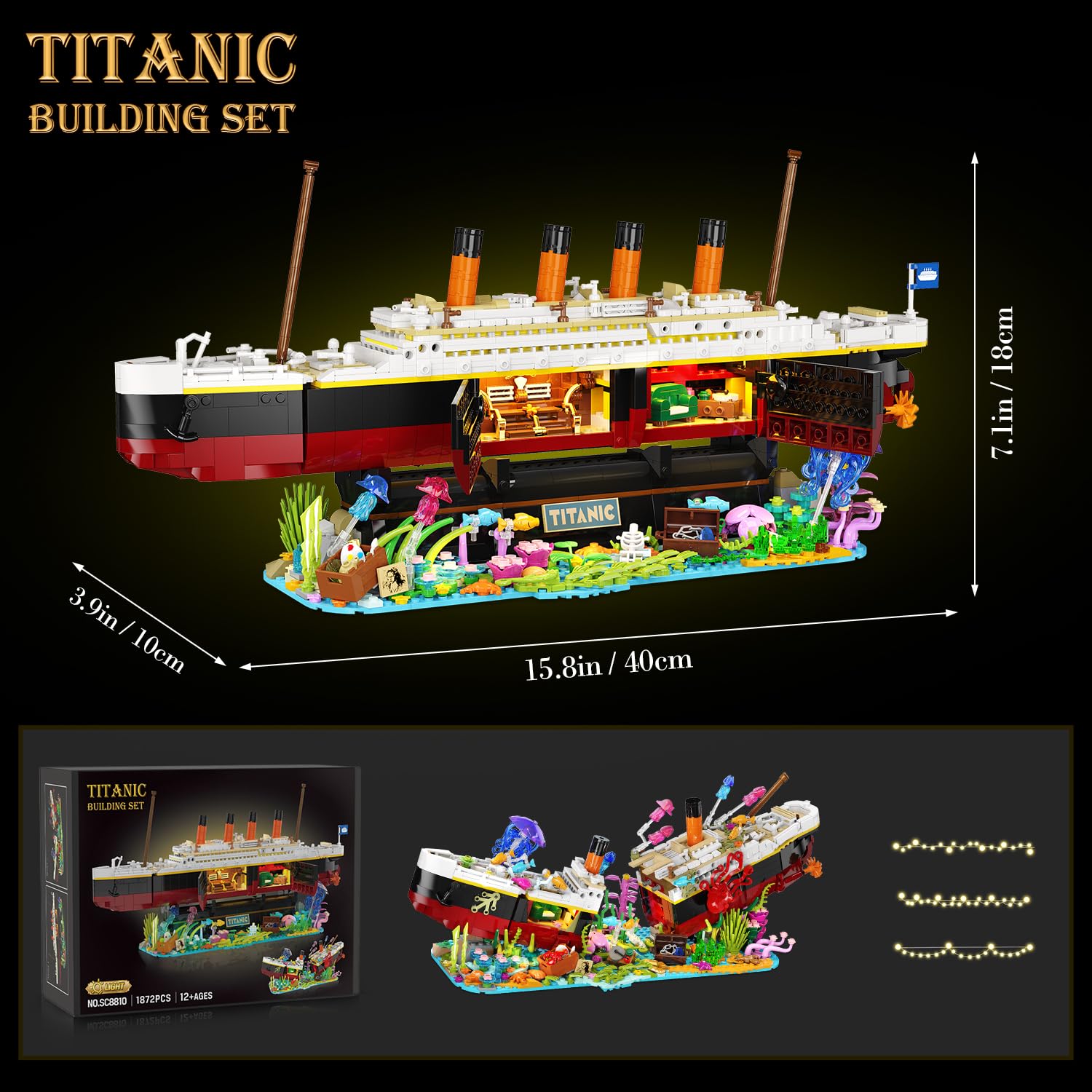 INSOON Titanic 2-in-1 model options for display or exploration