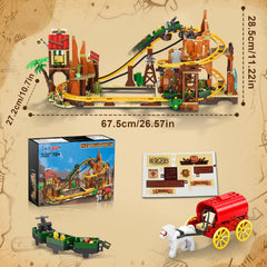 INSOON Western Roller Coaster desert shop offers storytelling props and a focal point for the diorama.