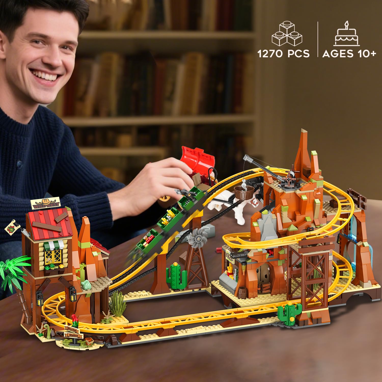 INSOON Western Roller Coaster loyal pup guards hidden treasures, inviting curious minds to explore.