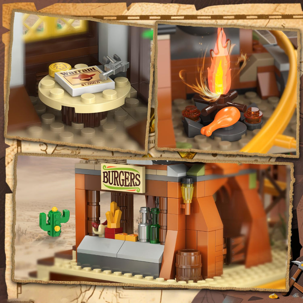 INSOON Western Roller Coaster west carriage highlights classic charm and kid-friendly adventure for shared builds.