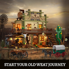 INSOON Western Saloon cow skulls and cacti boost rugged ambience.
