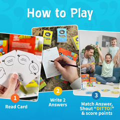 Inspiration Play Double Ditto score sheets simplify tracking wins and rounds