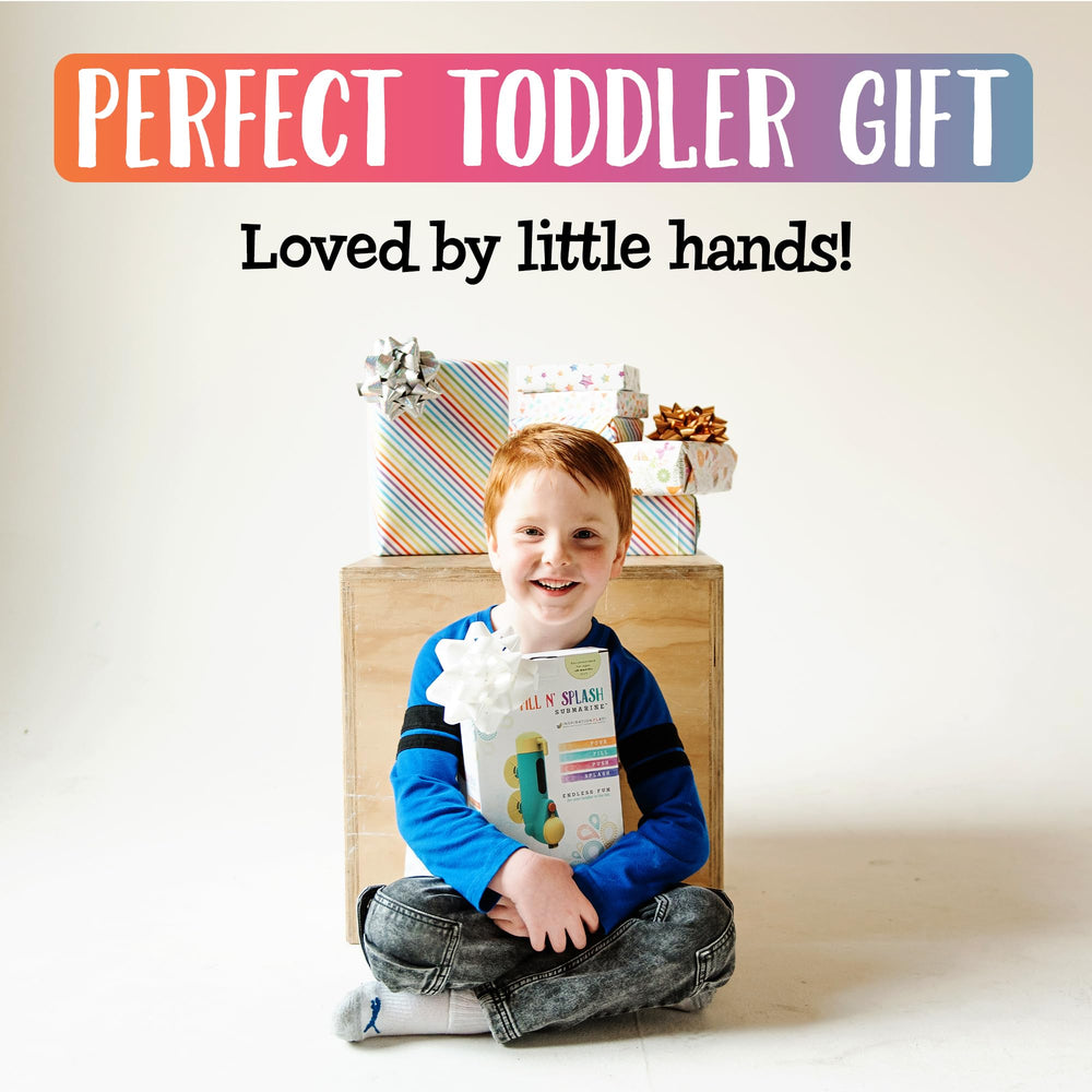 Inspiration Play Fill N' Splash Submarine gift-ready packaging appeals to gifting.