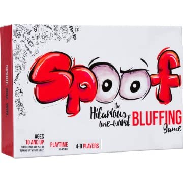 Inspiration Play Spoof game box on table for quick-start family game night.