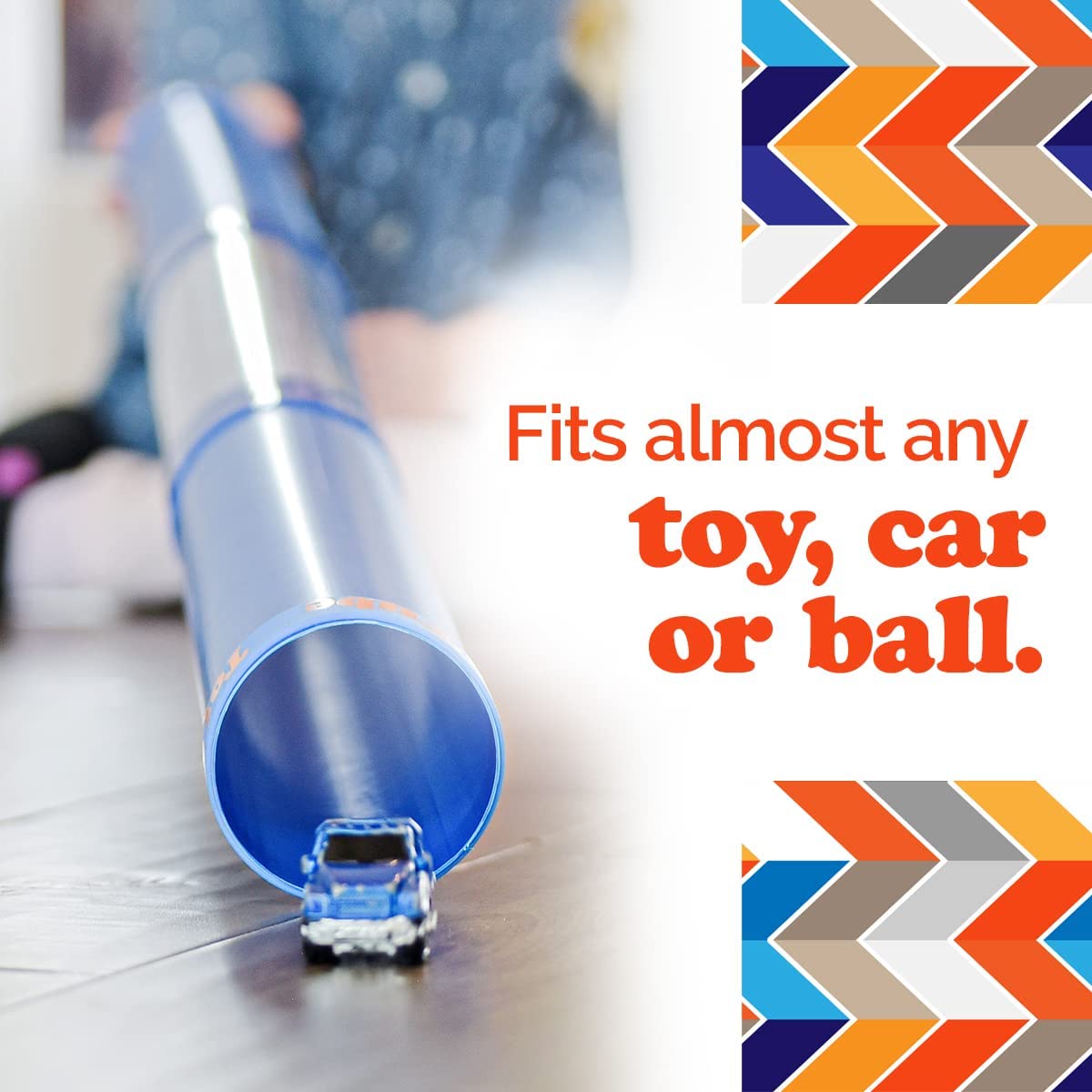 Inspiration Play Tot Tube Playset easy storage with three-piece design.