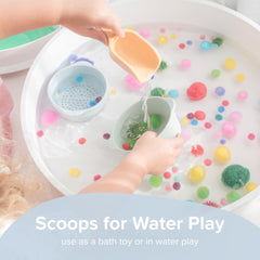 Inspire My Play BPA-free silicone scoops ensure safe, durable playtime