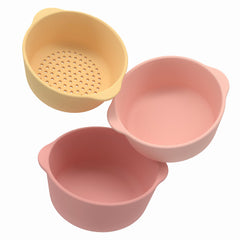 Inspire My Play nesting bowls coral set for organized mess-free play sessions.