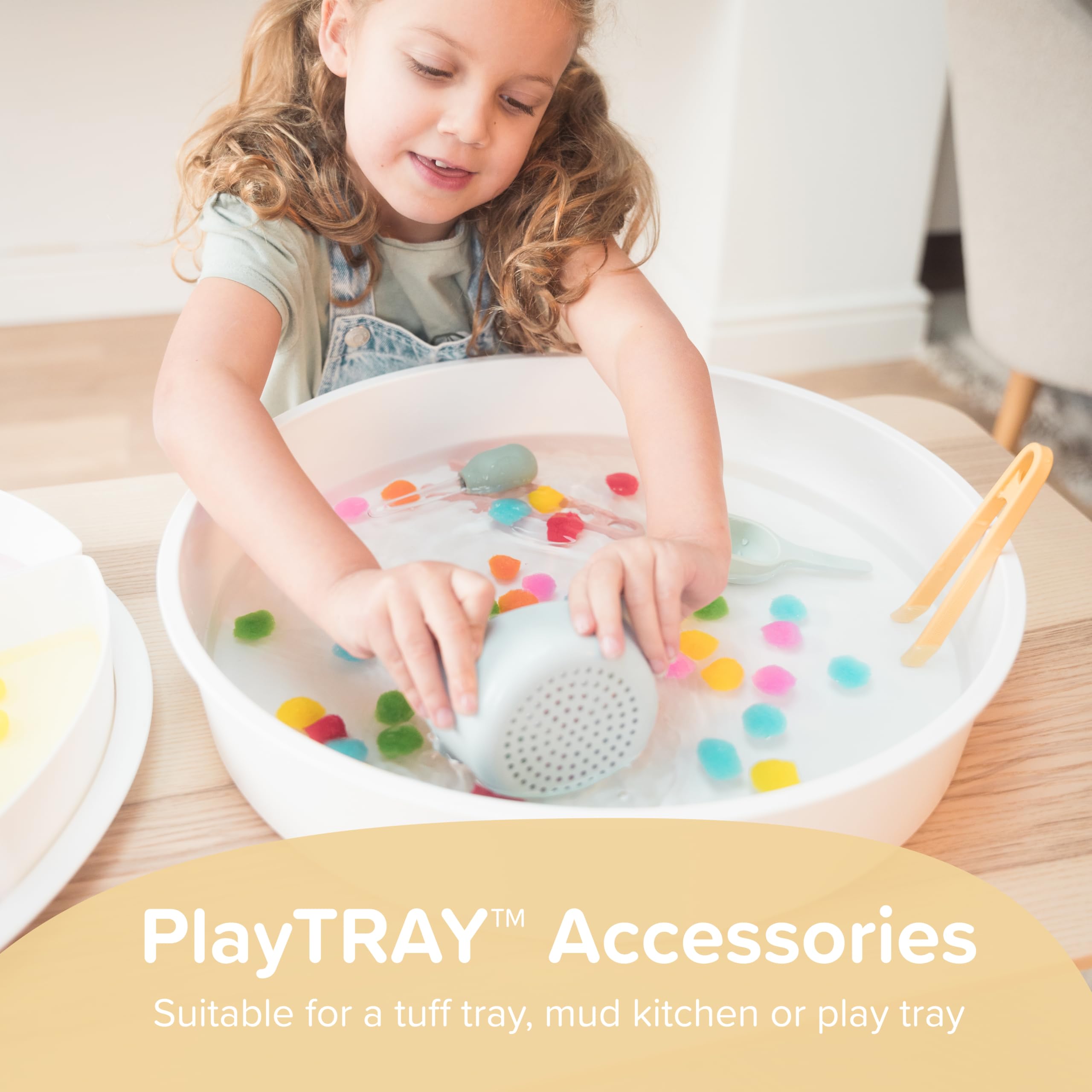 Inspire My Play nesting bowls stack coral save storage space after activities.
