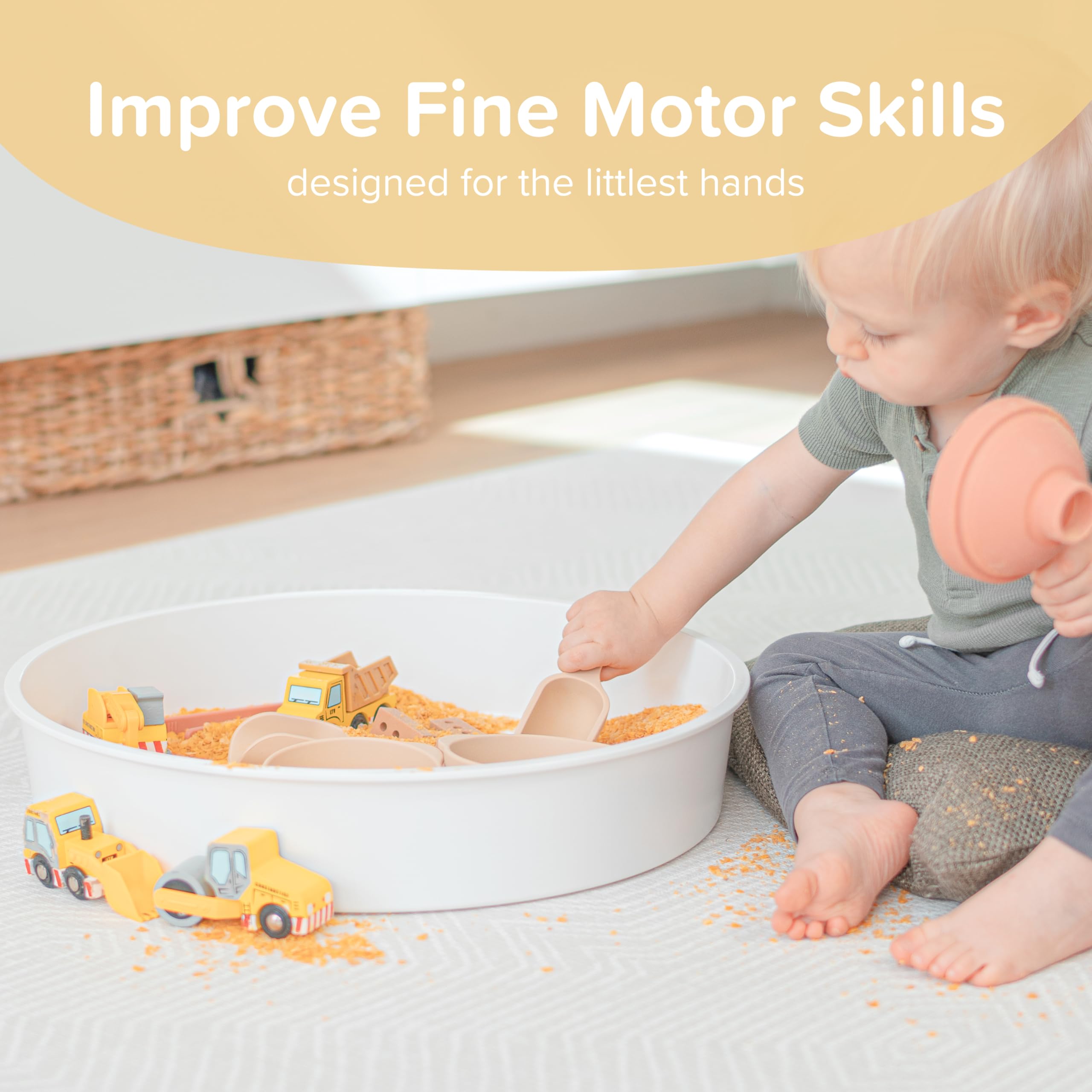 Inspire My Play playtray scoops support expressive messy play in classrooms