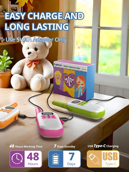 Inspireyes kid walkie talkie ergonomically designed for small hands
