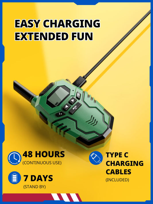 Inspireyes walkie talkie long-range provides clear 3-mile communication.