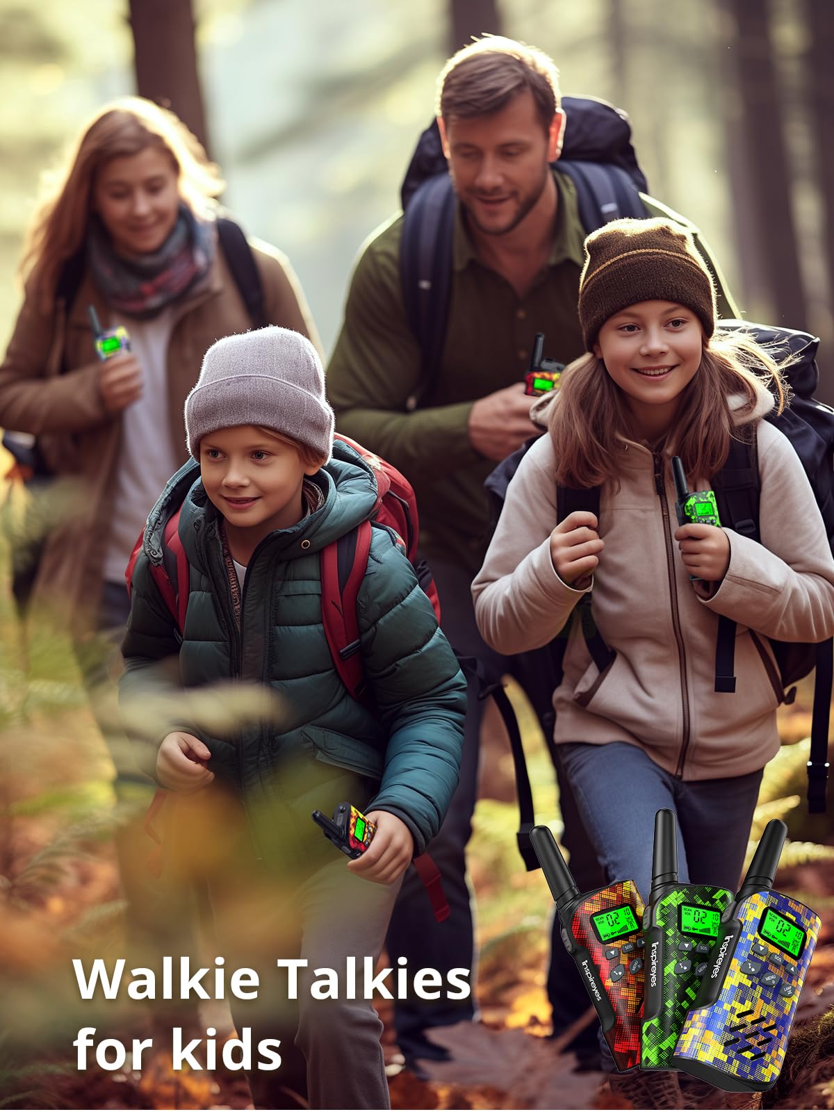 Inspireyes kids walkie talkie makes a thoughtful outdoor gift for families.