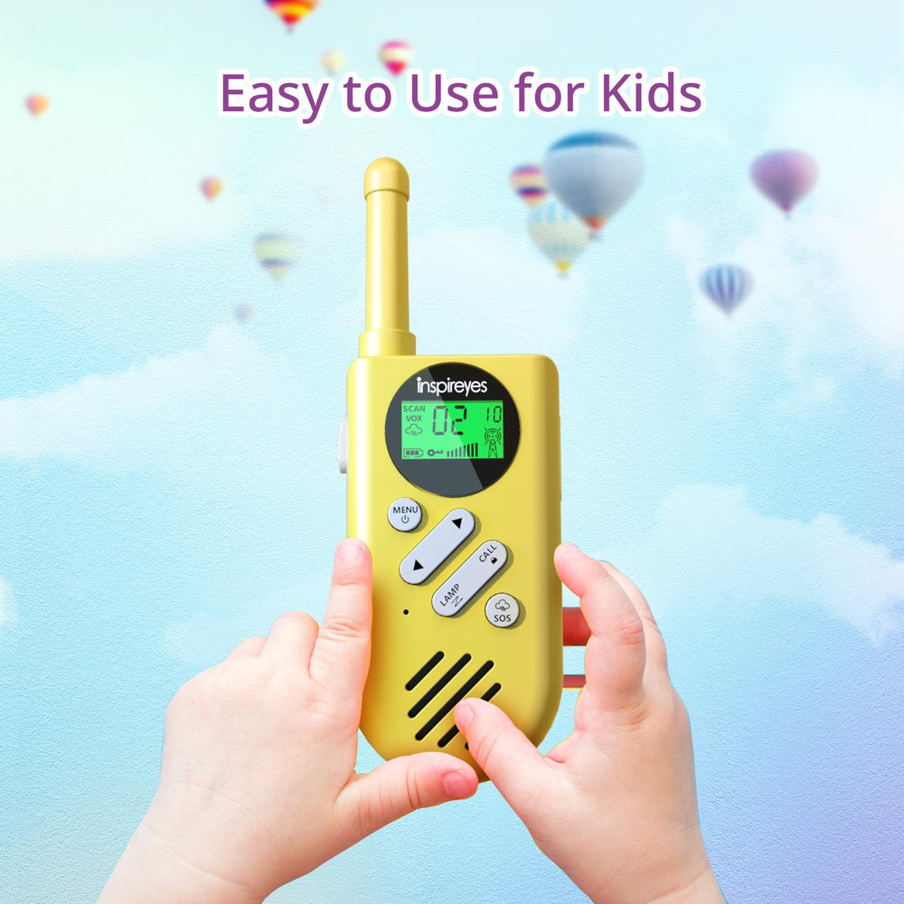 Inspireyes walkie talkies flashlight and SOS siren for night safety
