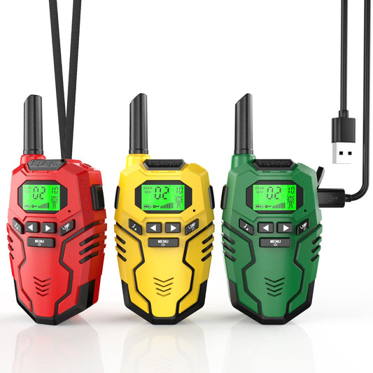 Inspireyes walkie talkies for kids outdoors enabling safe, crystal-clear communication.