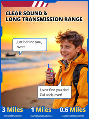 Inspireyes walkie talkies offer up to 3 miles range for outdoor adventures.
