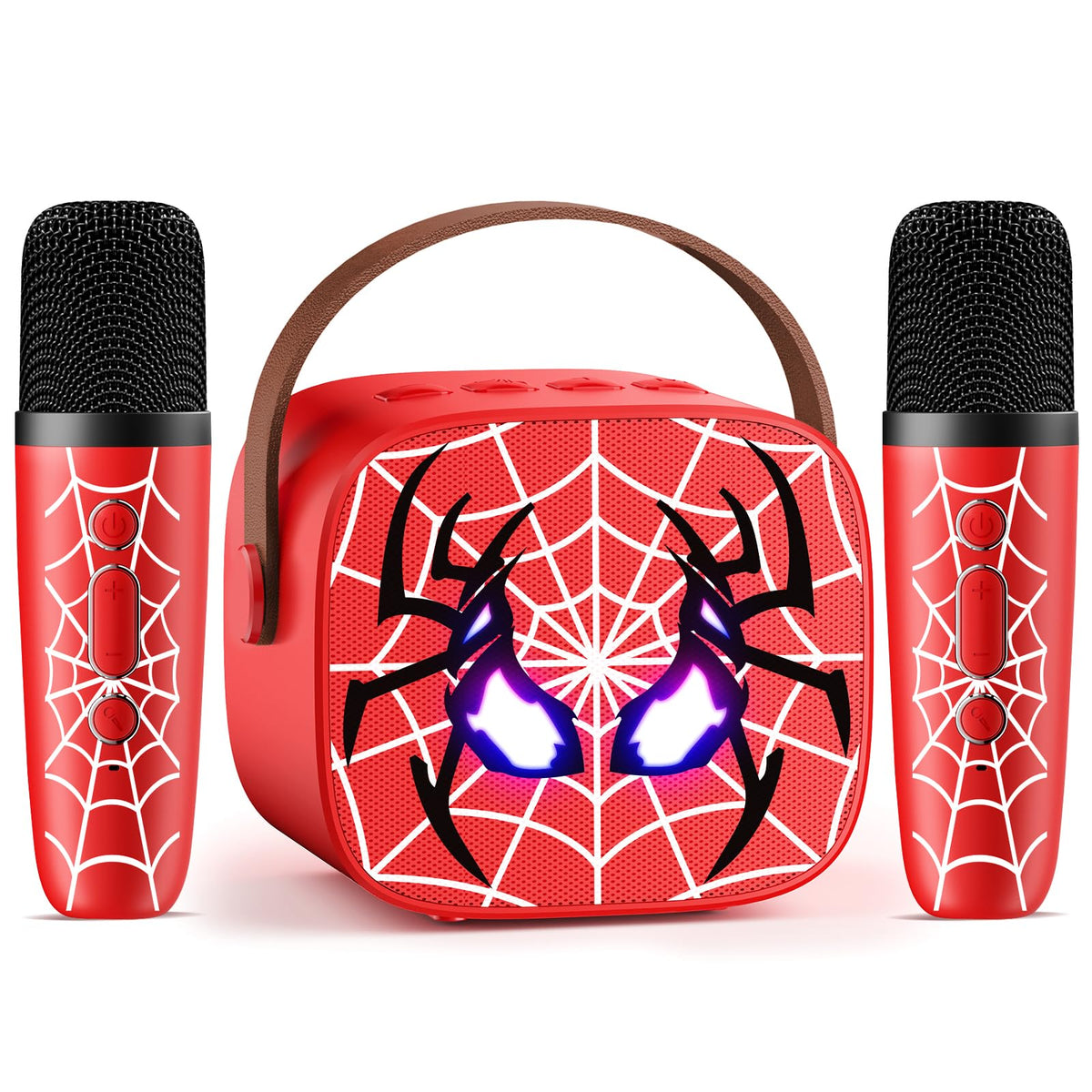 Instiwitt mini karaoke with dynamic LED lighting for lively family singing sessions.