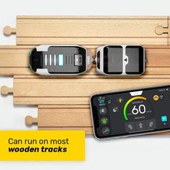 Intelino Smart Train Starter Tracks laid out for creative layouts and experiments.