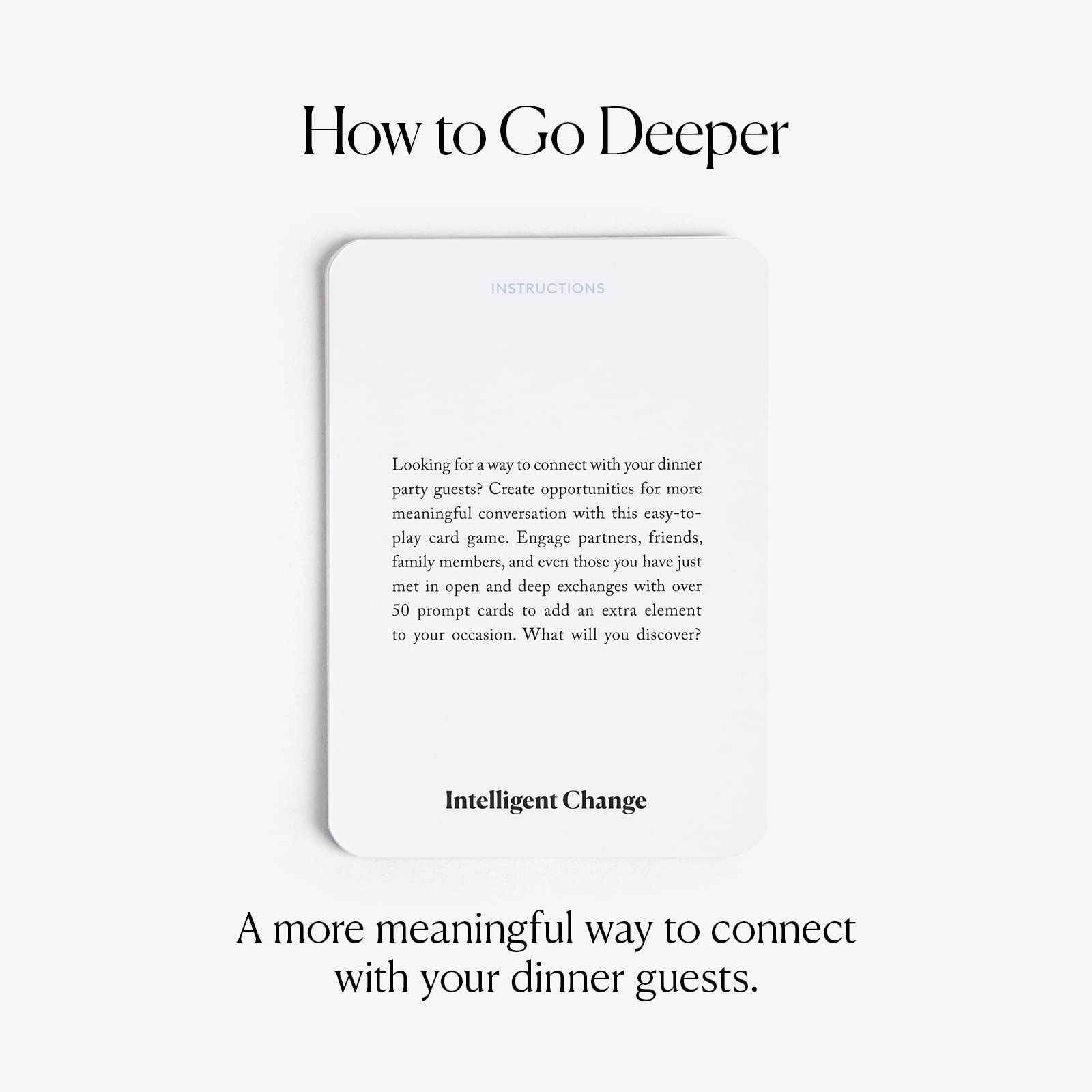 Intelligent Change Get Closer date-night ideas, encouraging meaningful talk.