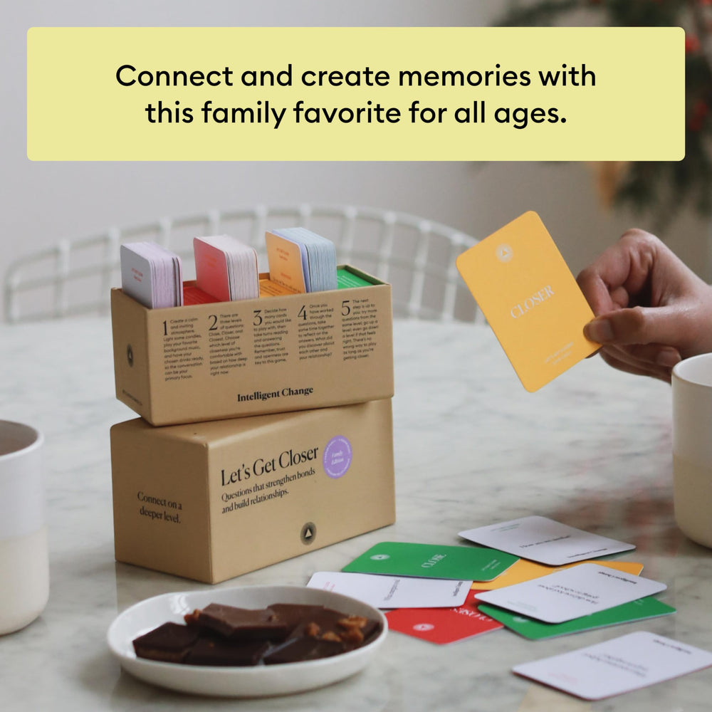 Intelligent Change Get Closer packaging box opening showcasing contents.