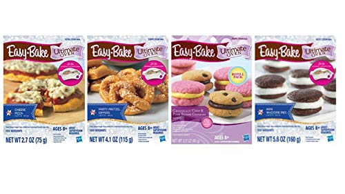 INTERC Easy Bake Mixes four-pack with storage box, ideal for kid-friendly baking sessions.