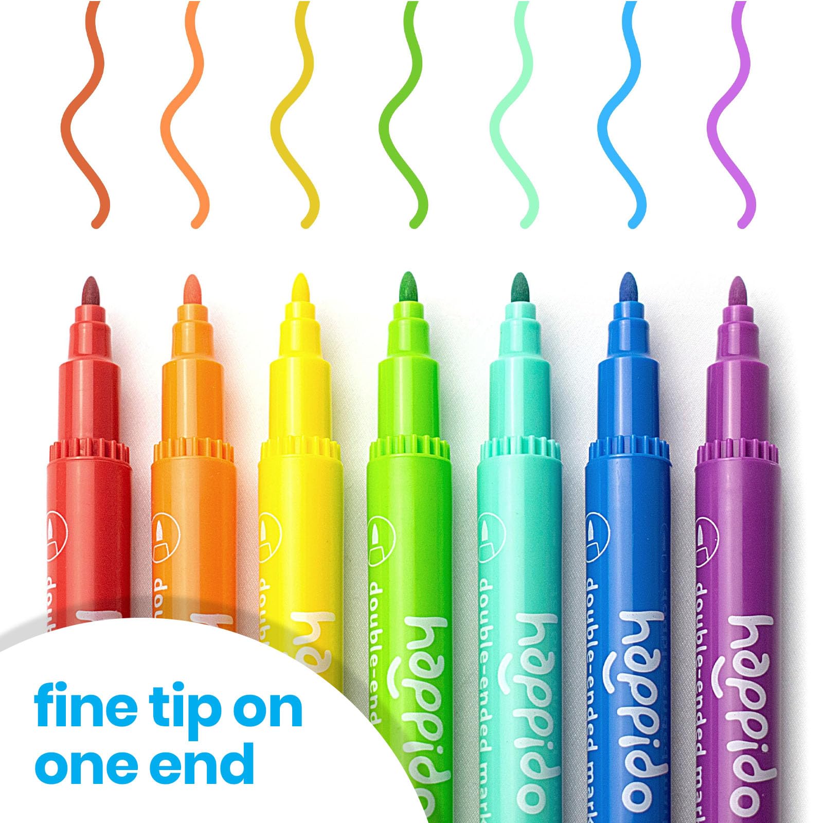 International Arrivals Happido color palette shows vibrant hues for coloring.