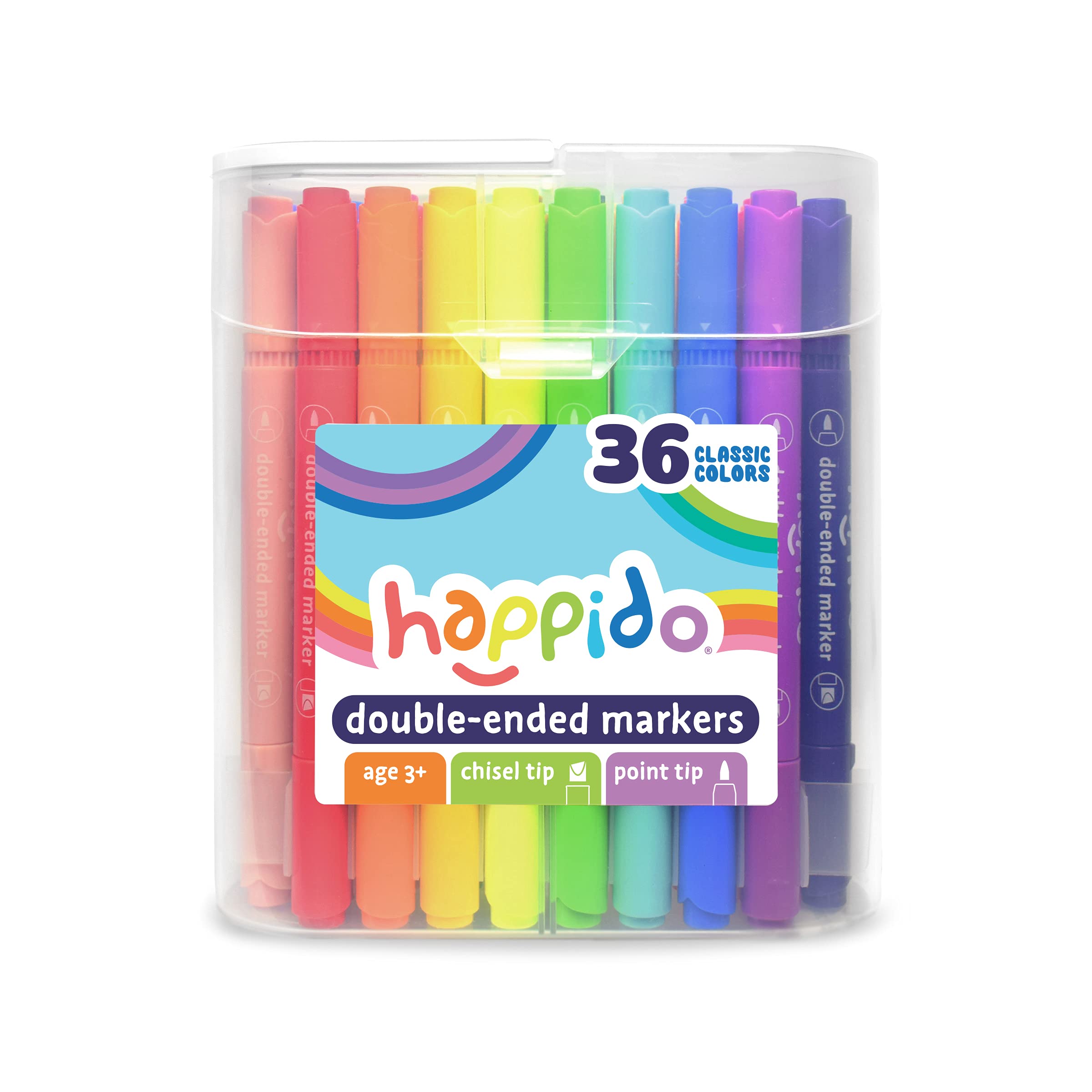 Markers neatly stored in travel-friendly case for on-the-go creativity.