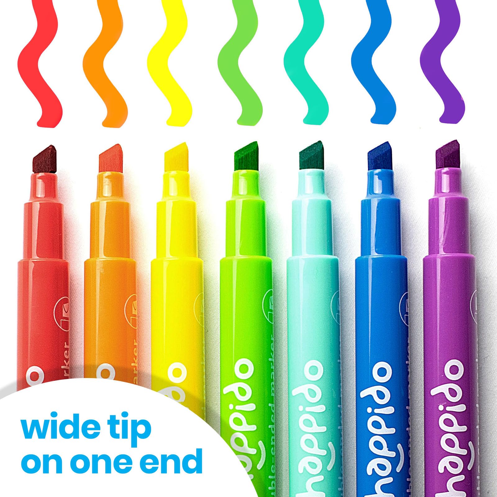 Happido travel case keeps markers tidy during school or trips.