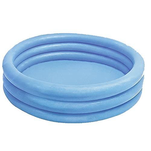 Intex Crystal Blue pool with repair patch included for quick fixes.