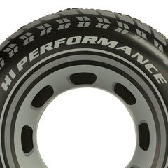 Intex giant tire tubes on a lake adventure setting for relaxed water time.
