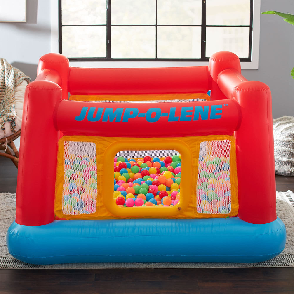 Intex Jump-O-Lene deflated in storage bag shows easy pack-up and space saving