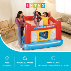 Intex Jump-O-Lene reinforced mesh netting detail increases visibility and protection