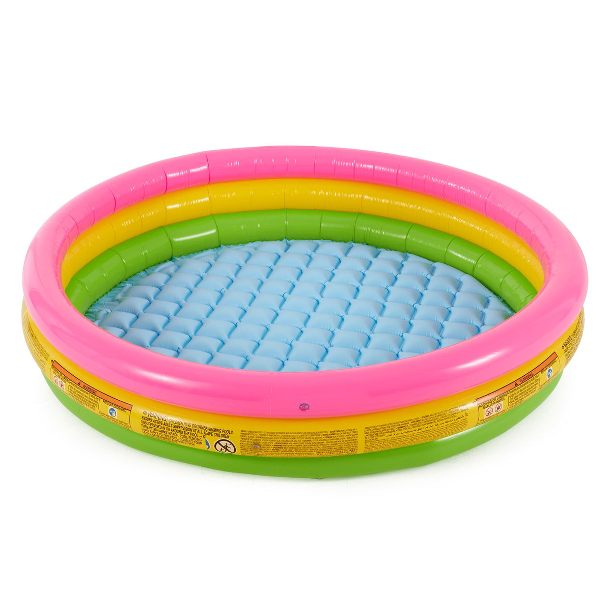 Intex Kiddie Pool Sunset Glow 58x13 front view for backyard fun