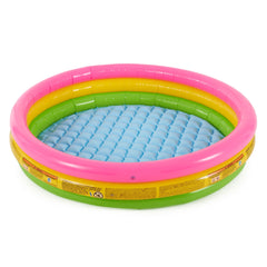 Intex Kiddie Pool Sunset Glow 58x13 front view for backyard fun