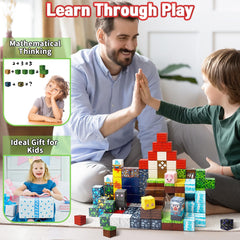 Intoypad 300-piece magnetic blocks family-play moment highlights sharing and together time.