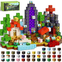 Intoypad 300-piece magnetic blocks forest theme for imaginative play and fine motor skills.