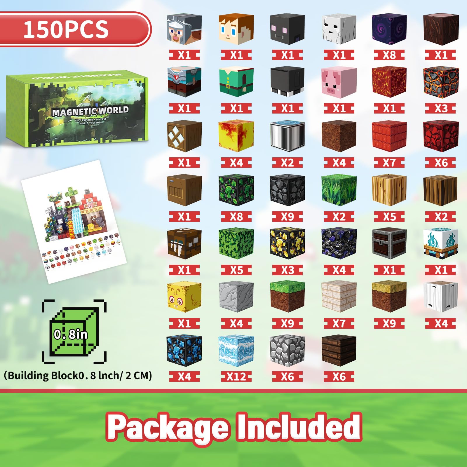 Intoypad 300-piece magnetic blocks portal style encourages storytelling and collaborative play.
